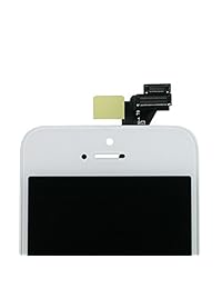 Sanka visualización LCD Digitalizador de visualización táctil Marco Asamblea Conjunto Completo visualización de recambio para iPhone 5S, Blanco