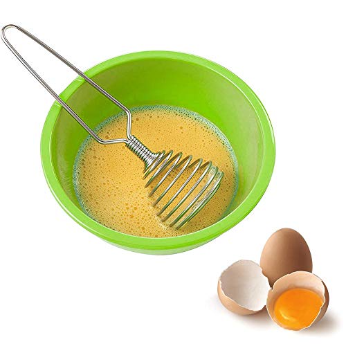 ICYANG Stainless Steel Spring Coil Whisk, Wire Whip Cream Egg Beater