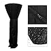 Womdee Patio Heater Cover, Outdoor Weatherproof PVC Plastic Black Heater Cover, 87 Inch Tall