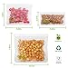 Reusable Storage Bags (6 Pack) - Transparent Leakproof Freezer Reusable Snack&Sandwich Bags(2 Small + 2 Medium + 2 Large) FDA Grade PEVA Ziplock Food Storage Bag for Home&Traval & Make Up