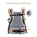 Bable Baby Carrier, Baby Carrier Wrap 3 in 1 Ergonomic Multi-Position for 8-26lbs, Soft Cotton Baby Carriers Front and Back for All Seasons