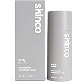 Skinco Even Glow Niacinamide Complexion Prep Serum – Pore Refining & Tone Balancing Face Serum with Hyaluronic Acid and Vitamin B3 – Hydrating, Smoothing Formula for All Skin Types (30ml)