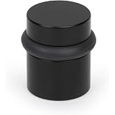 Mega Handles Floor Door Stopper Matte Black (1-Pack) - Wall Protector | 1-Pack, Wall Protector, Rubber Bumper, Floor Mounted, Mounting Hardware Included, Easy Install