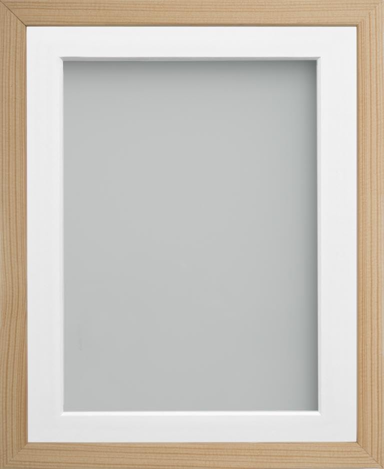 Frame Company Webber Beech with White Mount, 10x8 for 8x6 inch