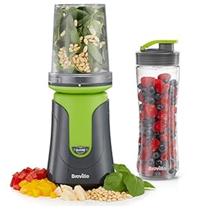 Breville-Blend-Active-Compact-Food-Processor-and-Smoothie-Maker-1-x-Processor-Bowl-1-x-Portable-Blending-Bottle-600-ml-300-W-Green-VBL241 Breville Blend Active Compact Food Processor and Smoothie Maker, 1 x Processor Bowl, 1 x Portable Blending Bottle (600…