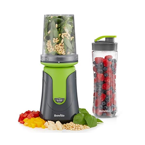 Breville-Blend-Active-Compact-Food-Processor-and-Smoothie-Maker-1-x-Processor-Bowl-1-x-Portable-Blending-Bottle-600-ml-300-W-Green-VBL241 Breville Blend Active Compact Food Processor and Smoothie Maker, 1 x Processor Bowl, 1 x Portable Blending Bottle (600…