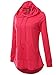 JayJay Women Lace Up High Low Sweat Casual Long Sleeve Hoodie Lightweight Sweatshirt