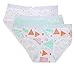 Feathers Girls Mod Print Tagless Briefs Underwear Super Soft Panties 3-Pack size: 7