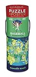 Crocodile Creek Baseball America Jigsaw Puzzle & Matching Poster (200 Piece)