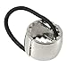SODIAL(R)Punk Cuff Wrap Hair Styling Ring Mirror Metal Ponytail Holder,Silver