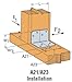 Simpson Strong Tie A23Z Angle Z-max 2-Inch X 3-Inch Used To Reinforce Right Angle Connections, Fastens Wood To Wood