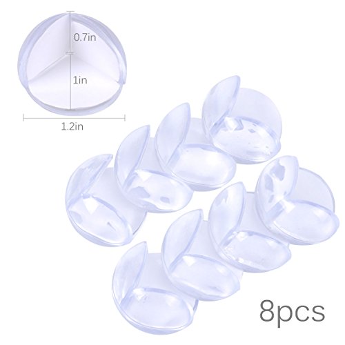 Cunina Baby Safety Clear Corner Guard, Corner Protector, Furniture Bumper, with Strong Long-Lasting Gel, Transparent and Premium Quality, 8-pack