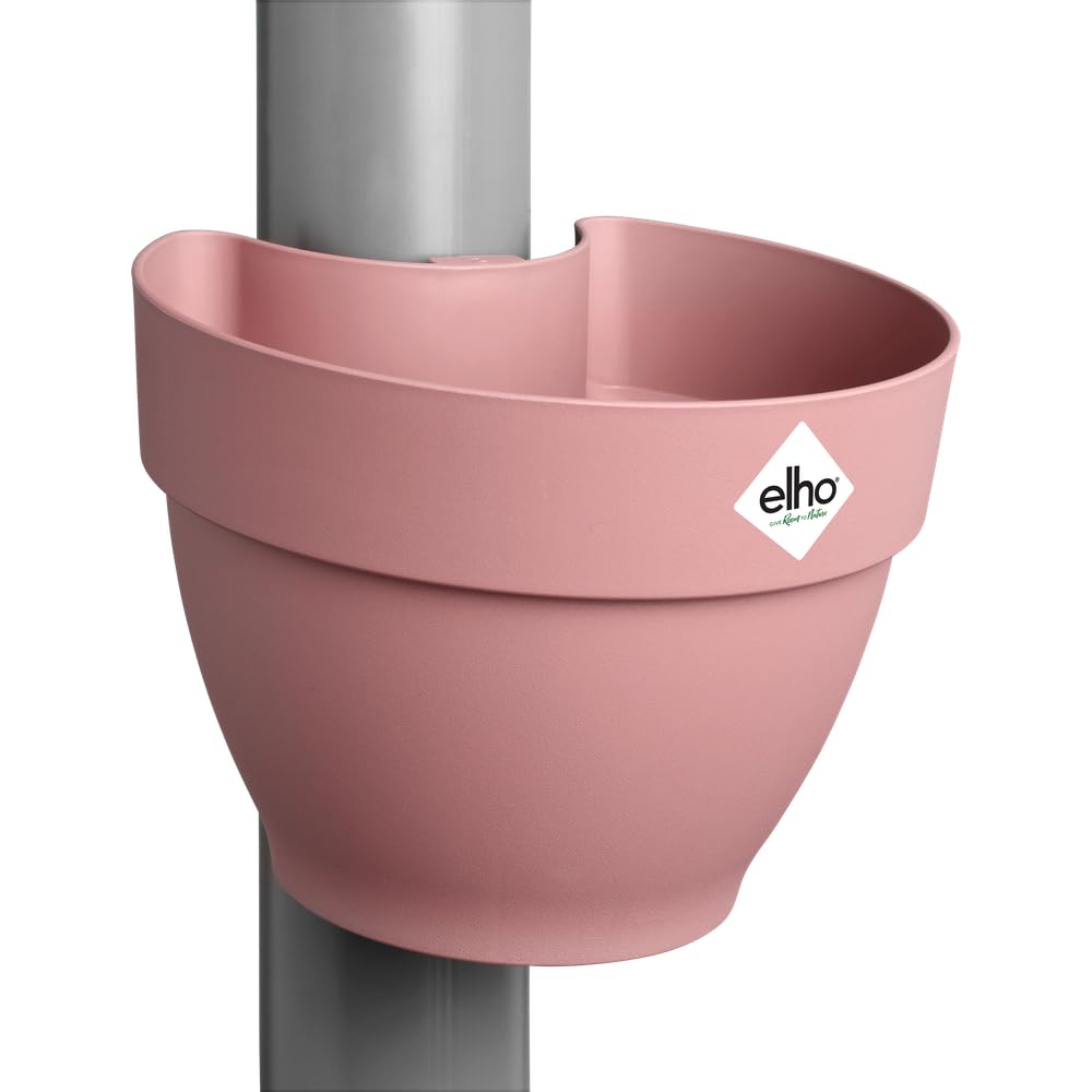 elho Vibia Campana Drainpipe Clicker 40 - Flower Pot for Outdoor - Ø 21.6 x H 16.3 cm - Pink/Dusty Pink — image 1