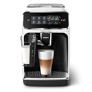 Philips Espressomachine 3200 serie – 5 koffievarianten – Touchdisplay – Automatische melkopschuimer – Perfecte temperatuur en aroma – Keramische maalschijven – EP3243/50