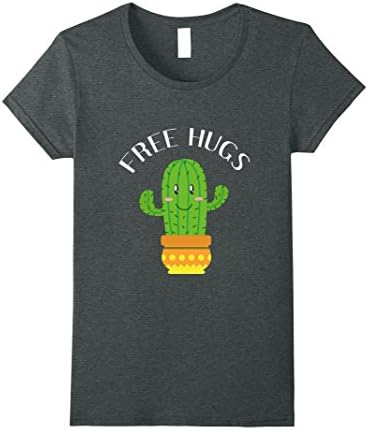 Free and Spiky - Hugs Two Arm Smiling Cactus T-Shirt