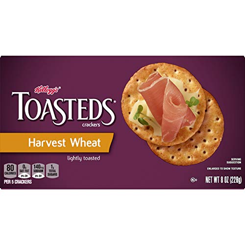 Kellogg's Toasteds Crackers, Harvest Wheat, Ready to Dip Snacks, 8oz