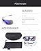 Lorsoul Polarized Sports Cycling Sunglasses Bike Glasses for Men Women Running Driving Fishing Golf Baseball Racing Ski Goggles (Black)