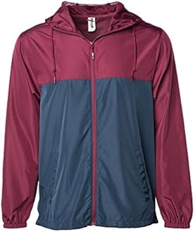 Global BlankMen's Windbreaker Jacket Lightweight Water-Resistant Windbreakers for Men