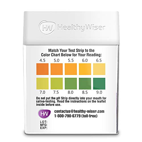 pH Test Strips 120ct Tests Body pH Levels for Alkaline & Acid Levels