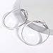 Large Hoop Earrings for Women - Big Hoop Earrings Gift for Women,idea Birthday Gift for Party,Daily, (Thick Silver)