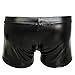 YiZYiF Men's Underwear Boxer Briefs Wetlook Shorts Underpants Black X-Large