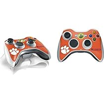 Clemson University Xbox 360 Wireless Controller Skin - Clemson Paw Mark Vinyl Decal Skin For Your Xbox 360 Wireless Controller