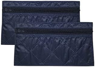 Two Pack Of Budgeting Envelopes, Zippered Wallet, Reusable Spending Allowance Cash Envelope System, Nylon Organizer Bag (Small, Charcoal Gray)