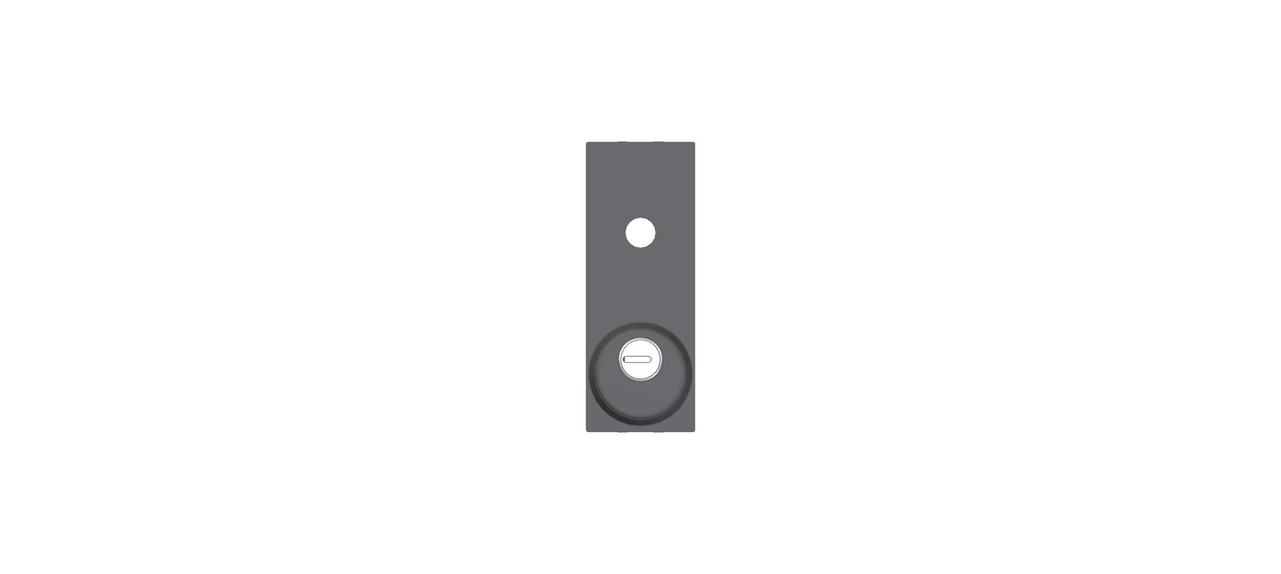 exterior safety plate for swing door lock/garage