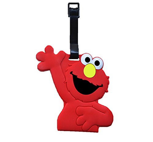 Sesame Street Elmo Travel Baggage Luggage Tags For Suitcase, Bags, Bagpack, Lunch Bag