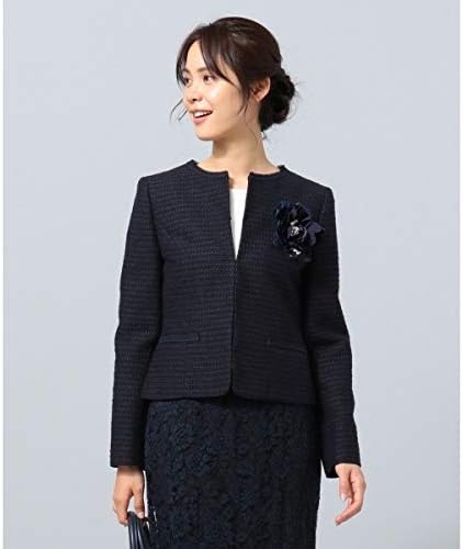 Amazon エニィファム Any Fam セレモニー カラミツイード ジャケット ネイビー系 1 コート ジャケット 通販