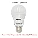 Ashialight 12 Volt LED Light Bulb,Daylight,Low Voltage,AC/DC 12 Volt,15W Equivalent 100w Incandescent Bulb,Medium Screw Base (E26) for Solar Light Fixture,Off the Grid Cabins,RV Light,Marine And Boats