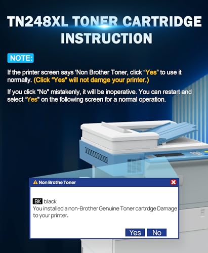 HALLOLUX Toner TN248XL TN248 Compatible for Brother TN-248XL TN248XL TN248CMYK TN248 for Brother HL-L3240CDW MFC-L3760CDW MFC-L3740CDWE DCP-L3560CDW MFC-L8390CDW DCP-L3520CDWE HL-L8240CDW (4-pack)