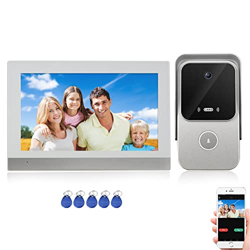 VIDEW IP Video Doorbell Intercom System, Door Phone Entry System 1080P  Camera Doorbell with Inch Touch Scree