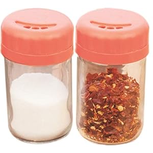 Signoraware Duet Trend Spice Shaker Glass (Set of 2) 100ml Each, Pink