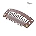 dfsdmlp Hot 32mm 10 pcs Middle U Brown Snap Hair Clip For Wig Hair Extension Hair Clips Hair Pins for Women Ladies Hair Accessoriesthumb 3