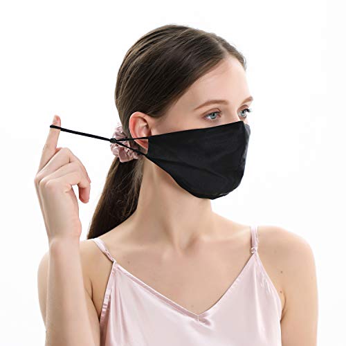 ZIMASILK 100 Pure Mulberry Silk Face Mask with Nose Wire Reusable