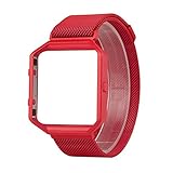 Wearlizer Compatible Fitbit Blaze Band Milanese Loop Watch Band Replacement Stainless Steel Bracelet Strap Fitbit Blaze Small Large