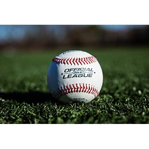 Rawlings | Official League Baseballs | Competition Grade | ROLB1 | Youth/14U | Game/Practice Use | 12 Count