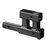 HiTow Dual Hitch Receiver Adapter Trailer Towing Extender (GTW 4,000 lbs)