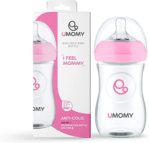 Toddler Baby Bottle 12+ Months – Anti-Colic, Fast Flow Silicone