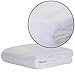 EarthLite Flannel Massage Table Sheet Set Essentials – Commercial Grade, Soft, Double-Napped 3-Piece Set (Top, Fitted, Face Pillow Cover) (Updated), White (44356)