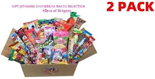 Japanese Snack Assortment Full of "DAGASHI", "OHIMESAMA Snack Selection" (L)J (40pcs(L) pack of 2)
