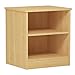 South Shore Libra Open 2-Shelf Nightstand, Natural Maple
