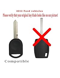 Keyless2Go   Llave de repuesto para llave de coche H92 H84 H85 de 80 puntas, sin cortar