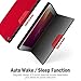 Antbox Case for iPad mini 5 2019 (5th Generation 7.9 inch) / iPad mini 4 with Built-in Pencil Holder PU Leather Smart Cover with Auto Sleep/Wake Stand Function (Red)