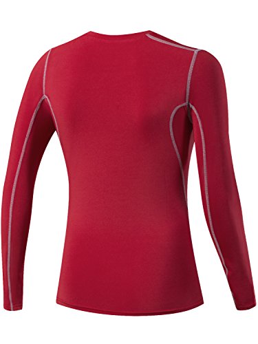 image for Lavento Women's Compression Shirt 3 Pack Sport Performance Crewneck Lo