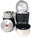 Stainless Steel Food Jar Set | Large 20 Ounce | Insulated Carry Bag + Foldable Spoon + FREE Meal Ideas Guide | Hot Cold Vacuum Double Wall Lunch Thermos Container
