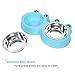 UPSKY 2-in-1 Elevated Dog Bowls Slow Feeder for Large Dog, No Spill Dog Water Bowl and Stainless Steel Dog Food Bowl Dispenser for Small Medium Large Dogs