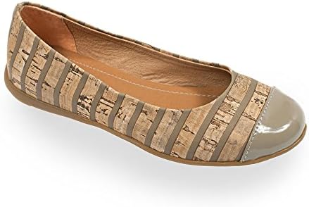 Yoopi Kid's Plaid Toe Mary Jane, Beige, 28 EU