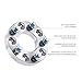 RockTrix - 1 inch Wheel Spacers (5x5.5 to 5x5.5, 108mm Bore, 12x1.25 Studs Nuts) Compatible with Geo Tracker, Suzuki Samurai Sidekick Vitara X-90 X90 XL7 XL-7-5x139.7 25mm Silver 2pcs